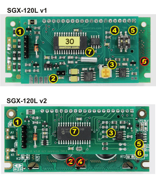SGX-120L v1/v2 hardware changes